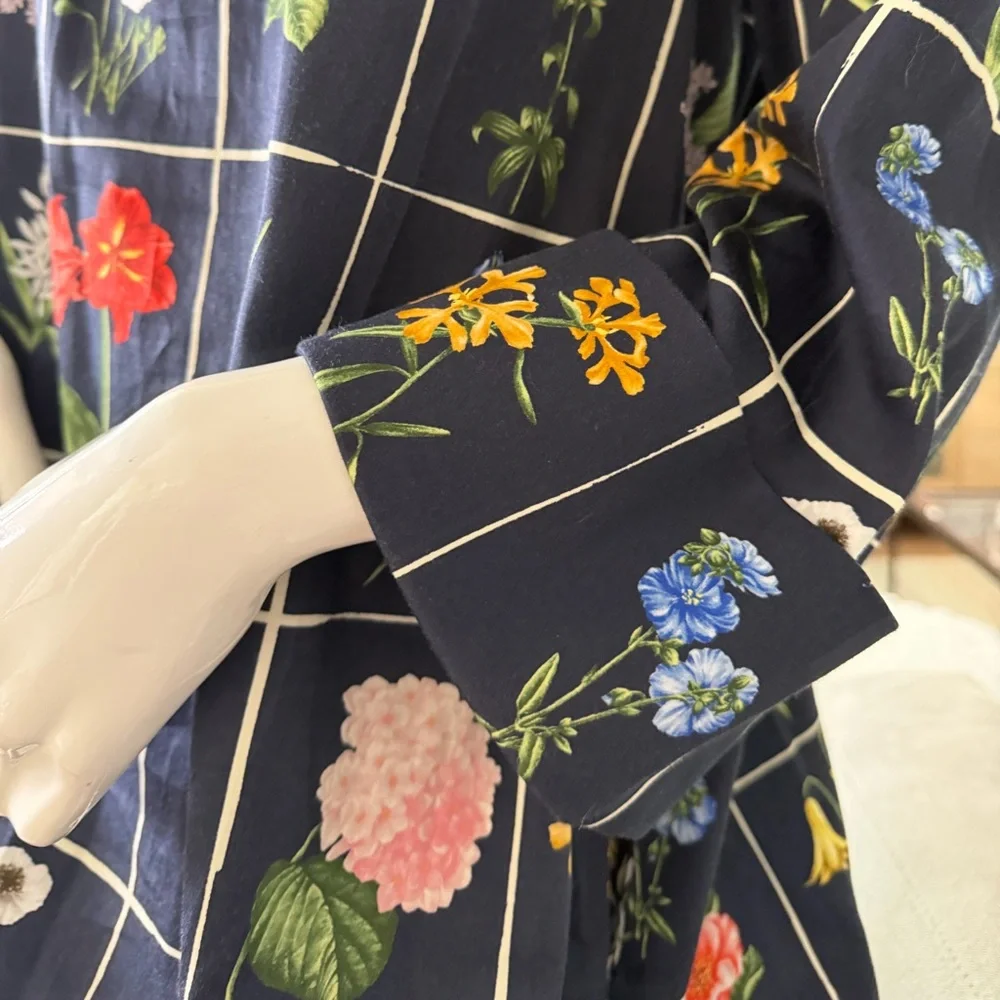 Tuckernuck Botanical Garden dress with stand up collar XL - Picture 5 of 9